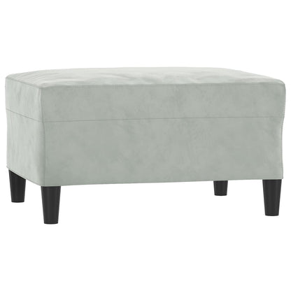 Set di Divani 4 pz Grigio Chiaro in Velluto | homemem39