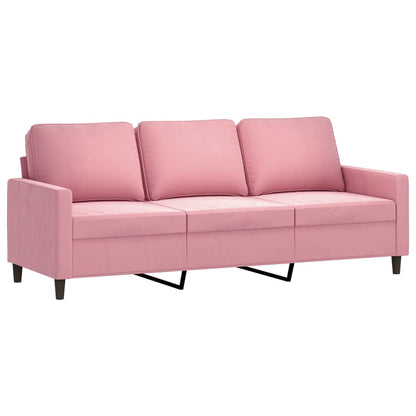 Set di Divani 4 pz Rosa in Velluto | homemem39