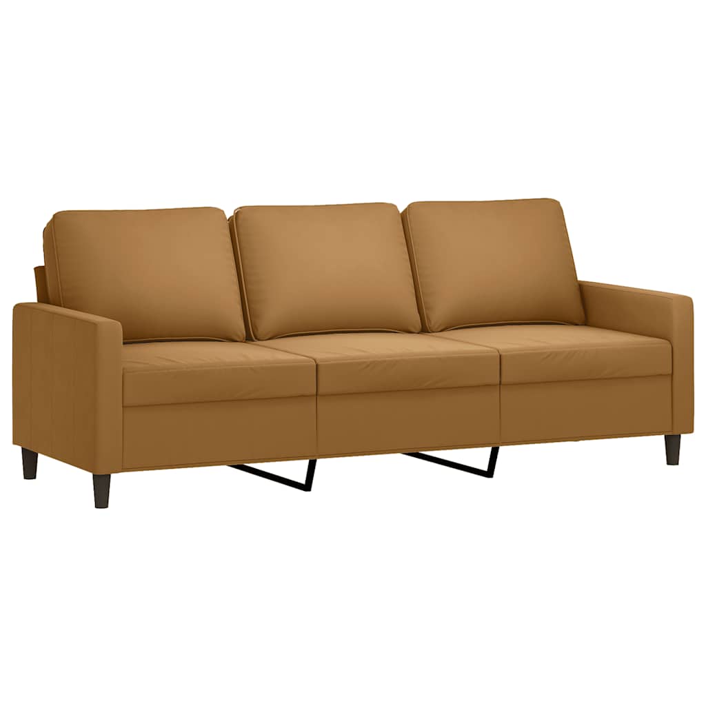 Set di Divani 4 pz Marrone in Velluto | homemem39