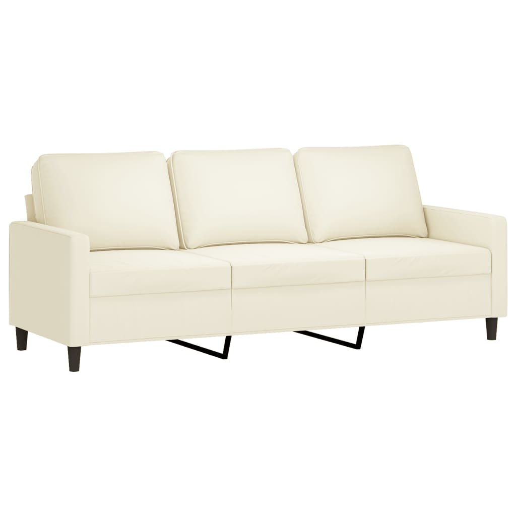 Set di Divani 4 pz Crema in Velluto | homemem39