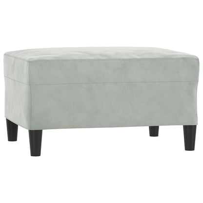 Set di Divani 4 pz con Cuscini Grigio Chiaro in Velluto | homemem39