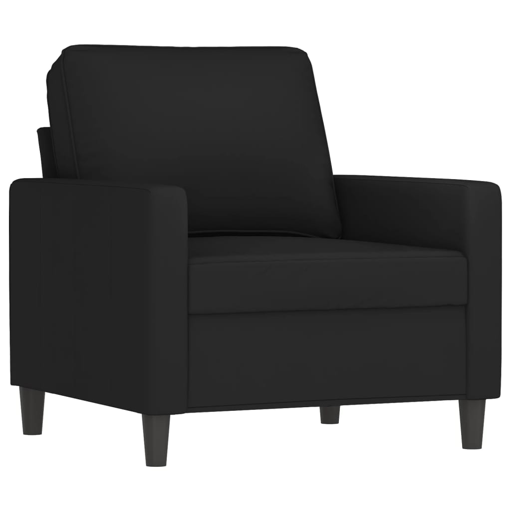 Set di Divani 4 pz con Cuscini Nero in Velluto | homemem39