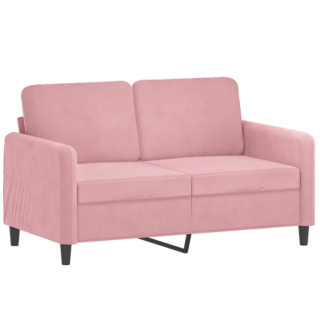 Set di Divani 3 pz Rosa in Velluto - homemem39
