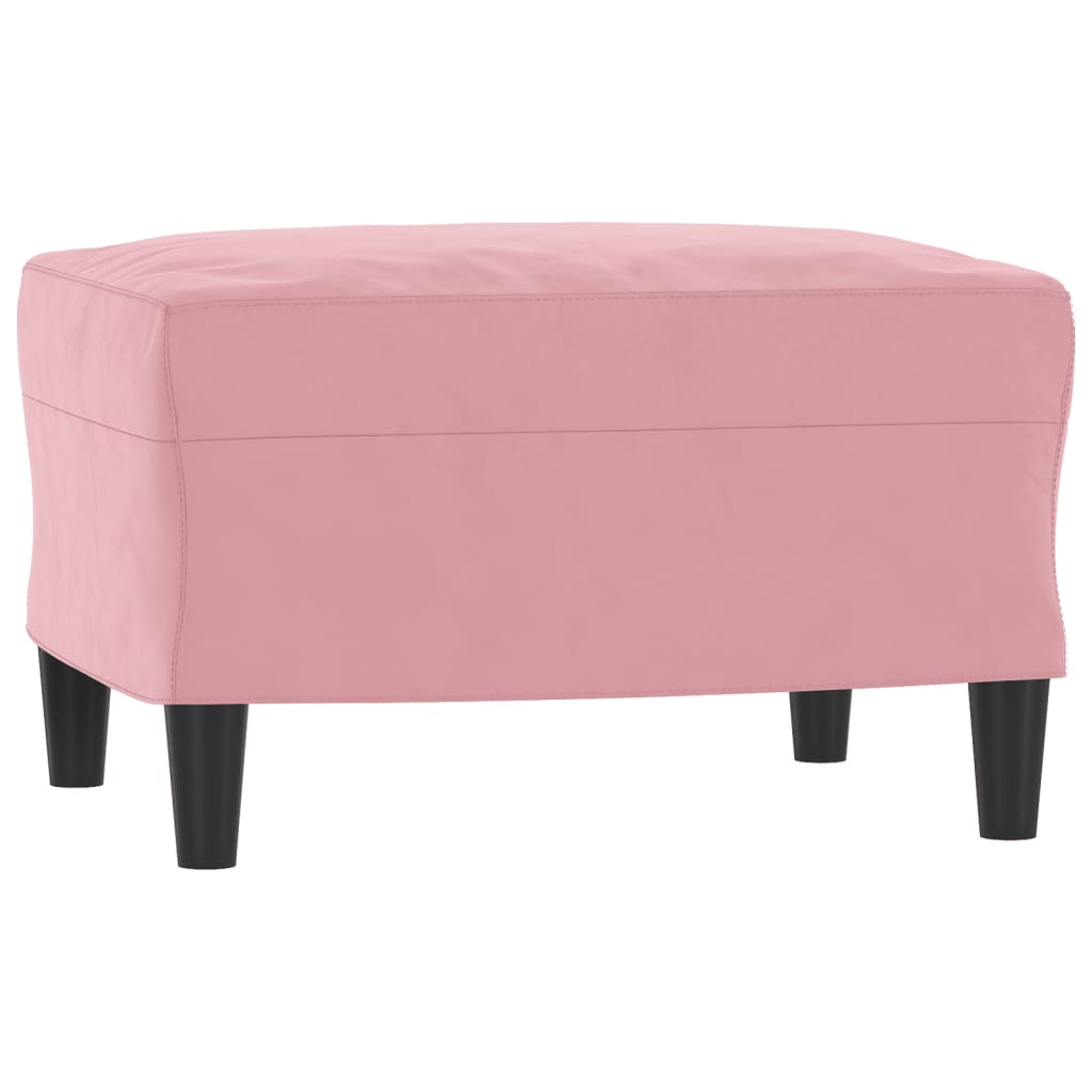Set di Divani 3 pz Rosa in Velluto | homemem39