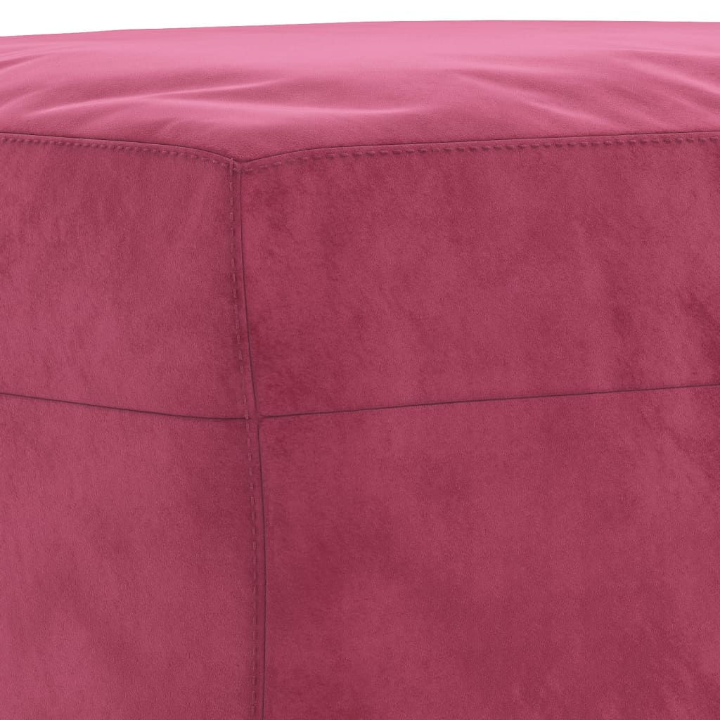 Set di Divani 3 pz Rosso Vino in Velluto | homemem39