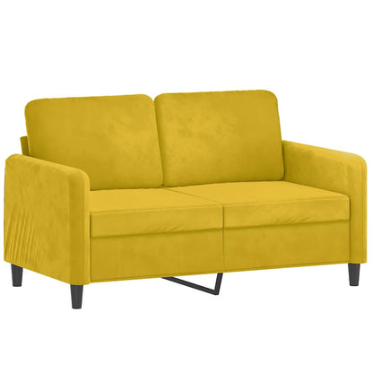 Set di Divani 3 pz Giallo in Velluto | homemem39