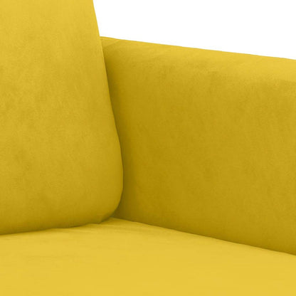 Set di Divani 3 pz Giallo in Velluto | homemem39
