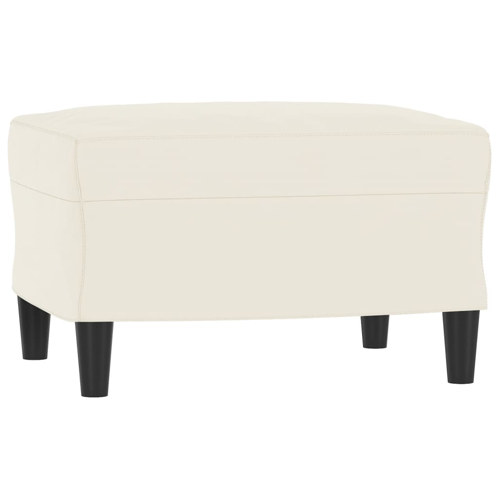 Set di Divani 3 pz Crema in Velluto | homemem39
