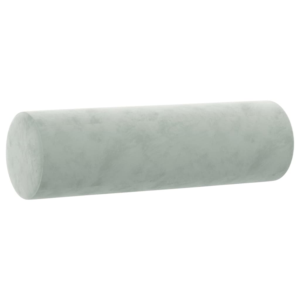 Set di Divani 3 pz con Cuscini Grigio Chiaro in Velluto | homemem39