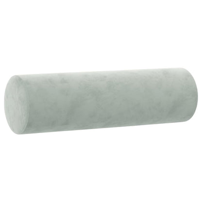 Set di Divani 3 pz con Cuscini Grigio Chiaro in Velluto | homemem39