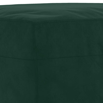 Set di Divani 3 pz con Cuscini Verde Scuro in Velluto | homemem39