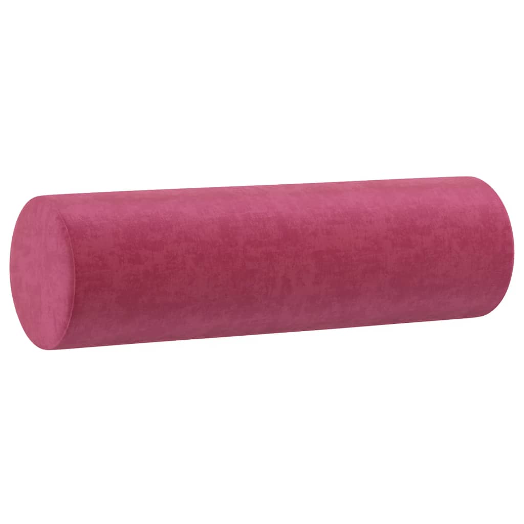 Set di Divani 3 pz con Cuscini Rosso Vino in Velluto | homemem39