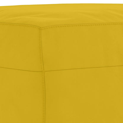 Set di Divani 3 pz con Cuscini Giallo in Velluto | homemem39