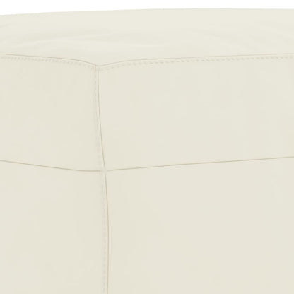 Set di Divani 3 pz con Cuscini Crema in Velluto | homemem39