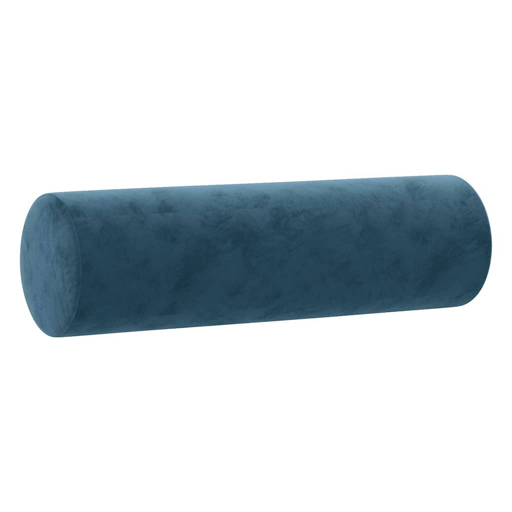 Set di Divani 3 pz con Cuscini Blu in Velluto | homemem39