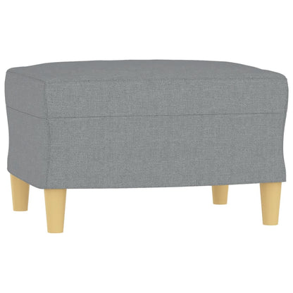 Set di Divani 4 pz con Cuscini Grigio Chiaro in Tessuto | homemem39