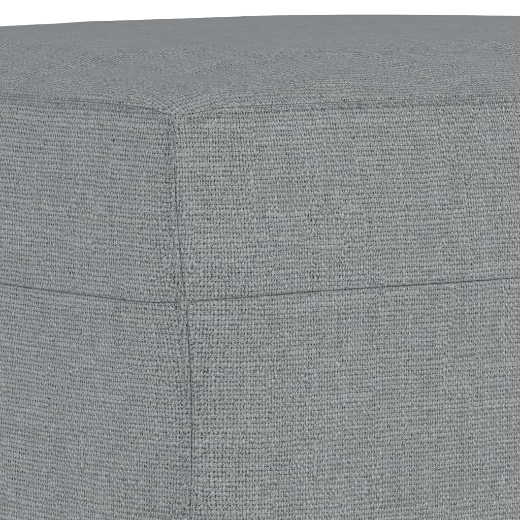Set di Divani 4 pz con Cuscini Grigio Chiaro in Tessuto | homemem39
