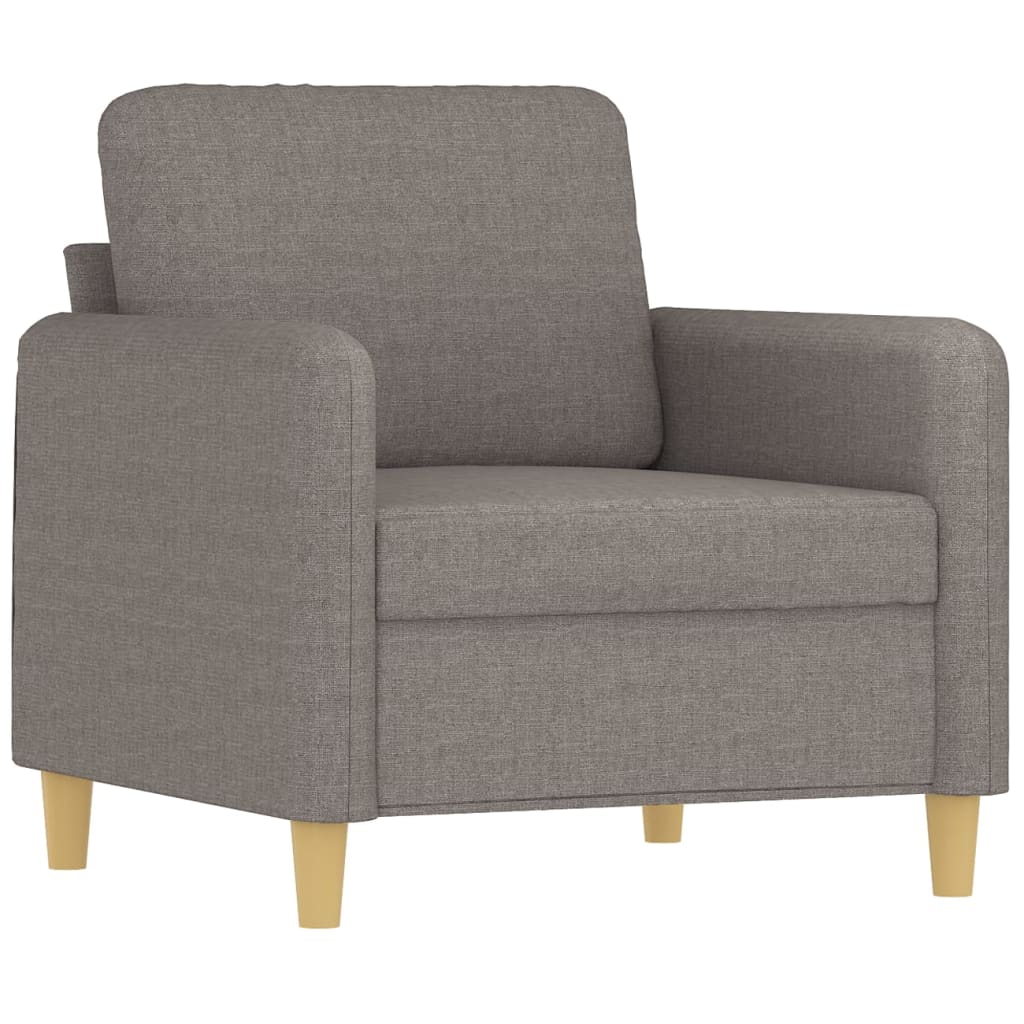 Set di Divani 4 pz con Cuscini Tortora in Tessuto | homemem39
