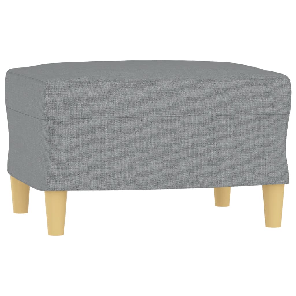 Set Divani 4 pz con Cuscini Grigio Chiaro in Tessuto | homemem39