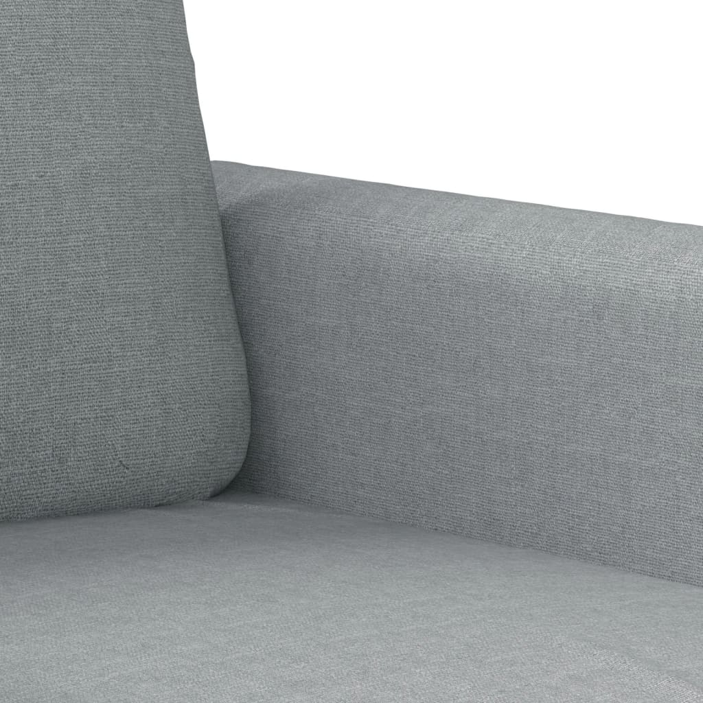 Set Divani 4 pz con Cuscini Grigio Chiaro in Tessuto | homemem39