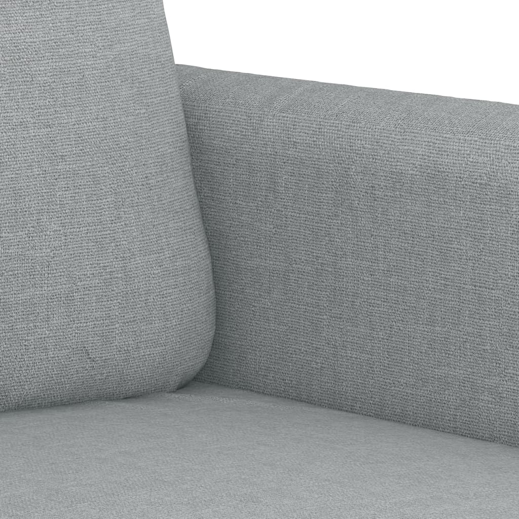 Set di Divani 3 pz con Cuscini Grigio Chiaro in Tessuto | homemem39