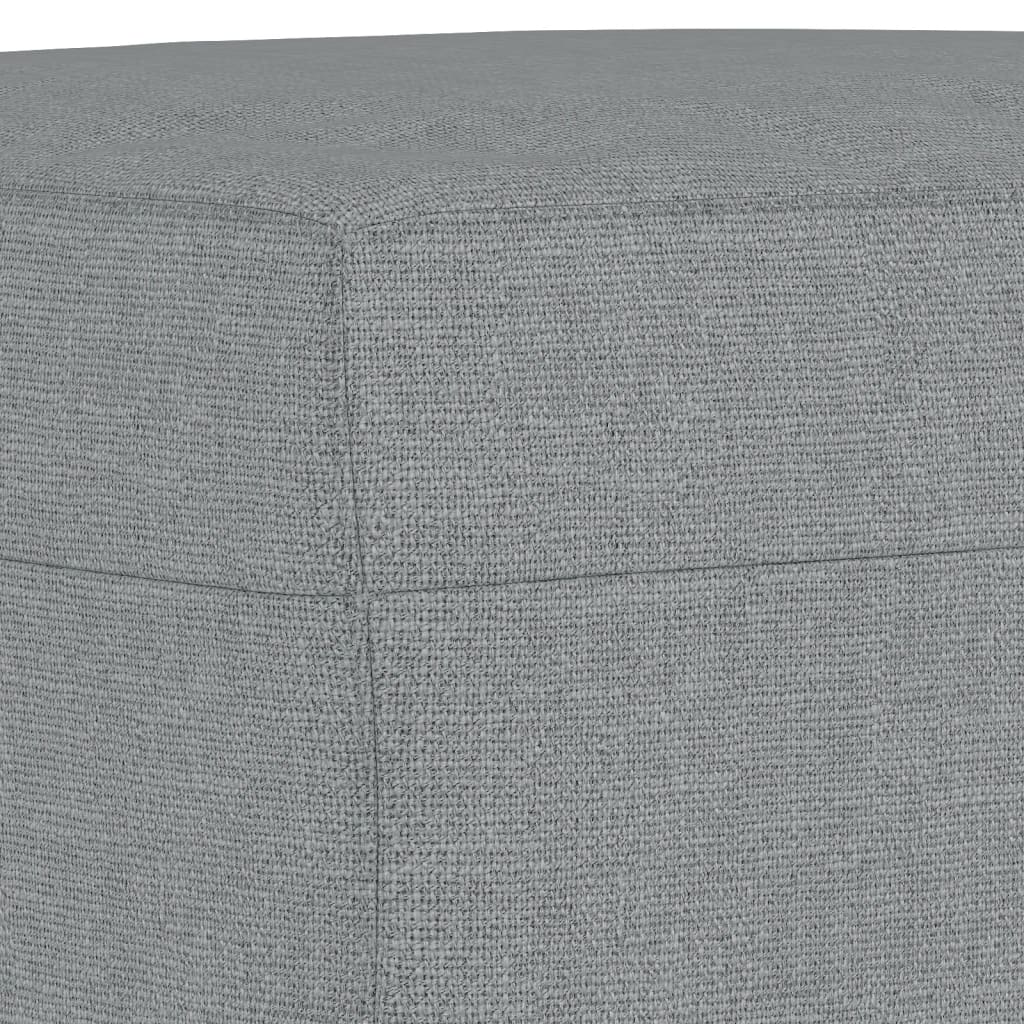 Set di Divani 3 pz con Cuscini Grigio Chiaro in Tessuto | homemem39