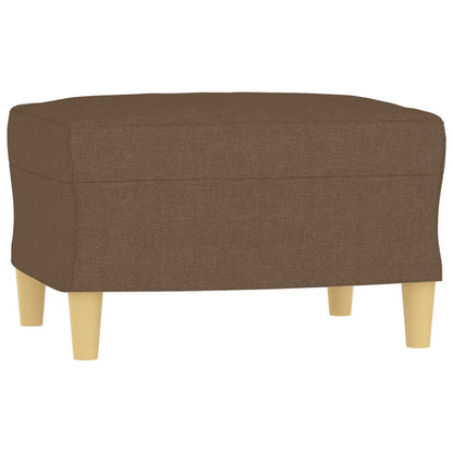 Set di Divani 3 pz con Cuscini Marrone in Tessuto | homemem39