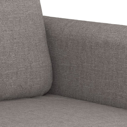 Set di Divani 3 pz con Cuscini Tortora in Tessuto | homemem39