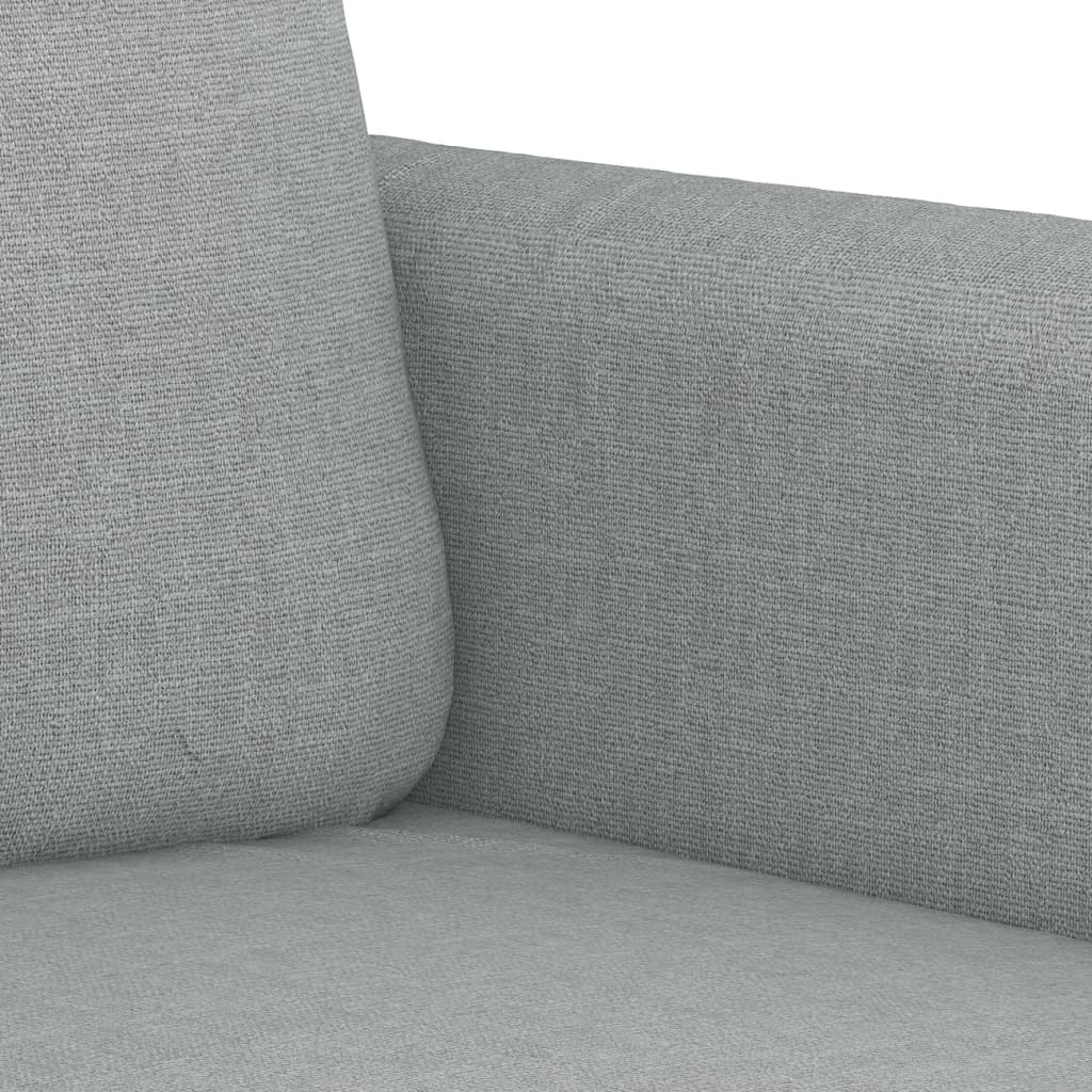 Set Divani 2 pz con Cuscini Grigio Chiaro in Tessuto | homemem39