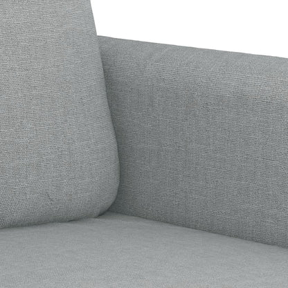 Set Divani 2 pz con Cuscini Grigio Chiaro in Tessuto | homemem39