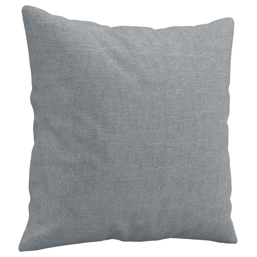 Set Divani 2 pz con Cuscini Grigio Chiaro in Tessuto | homemem39