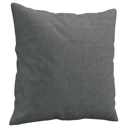 Set di Divani 2 pz con Cuscini Grigio Scuro in Tessuto | homemem39