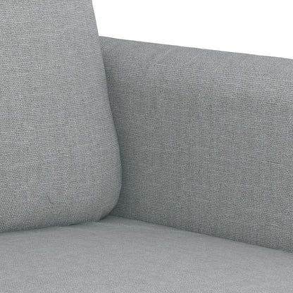 Set Divani 3 pz con Cuscini Grigio Chiaro in Tessuto | homemem39