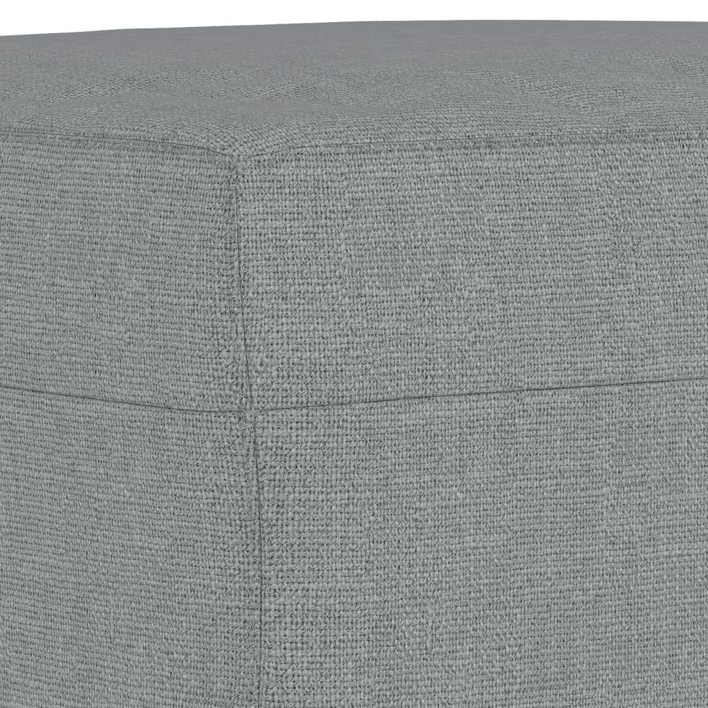 Set Divani 3 pz con Cuscini Grigio Chiaro in Tessuto | homemem39
