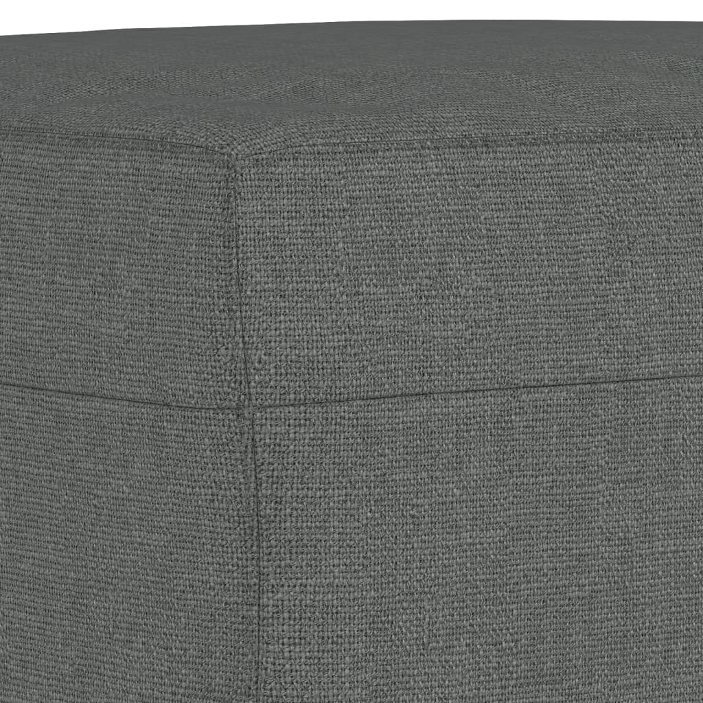 Set di Divani 3 pz con Cuscini Grigio Scuro in Tessuto | homemem39