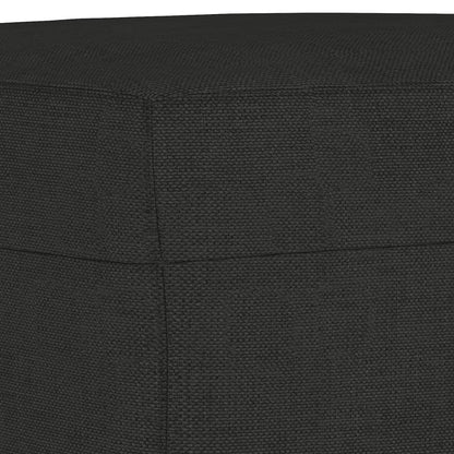 Set Divani 3 pz con Cuscini Nero in Tessuto | homemem39
