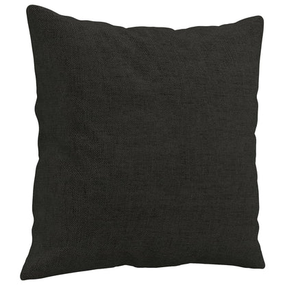 Set Divani 3 pz con Cuscini Nero in Tessuto | homemem39