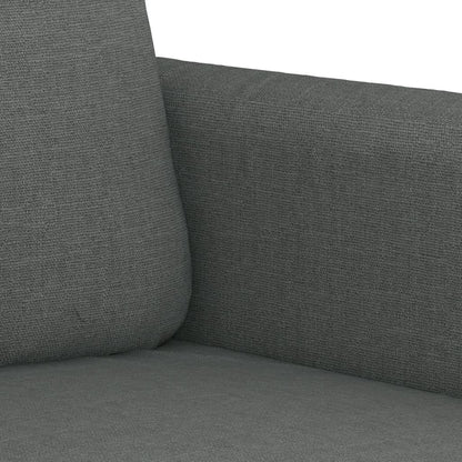 Set di Divani 3 pz con Cuscini Grigio Scuro in Tessuto | homemem39