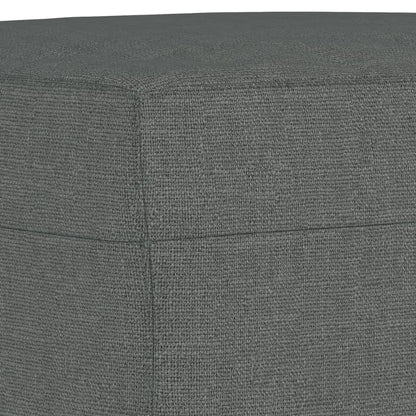 Set di Divani 3 pz con Cuscini Grigio Scuro in Tessuto | homemem39