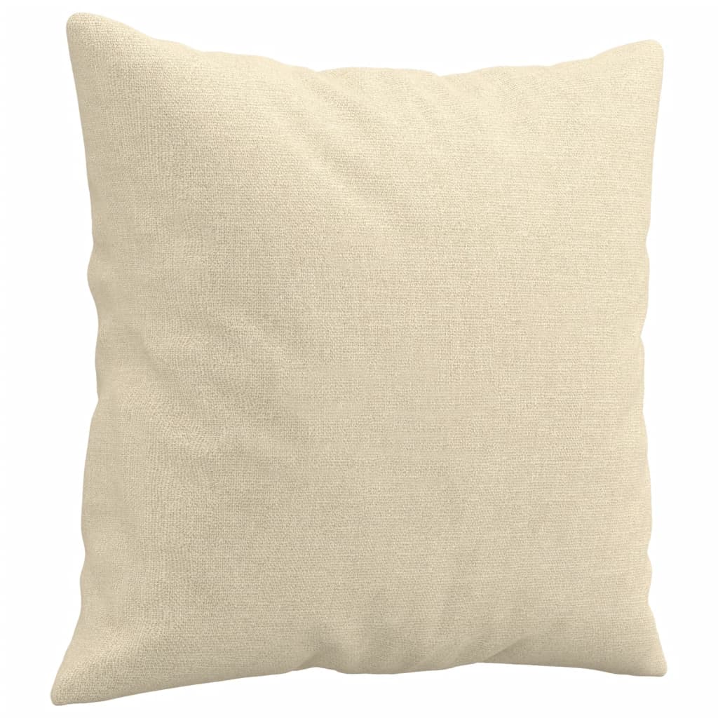 Set Divani 2 pz con Cuscini Crema in Tessuto - homemem39