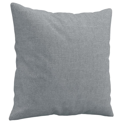Set Divani 3 pz con Cuscini Grigio Chiaro in Tessuto | homemem39