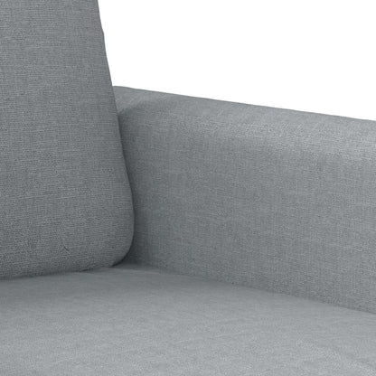 Set Divani 3 pz con Cuscini Grigio Chiaro in Tessuto | homemem39