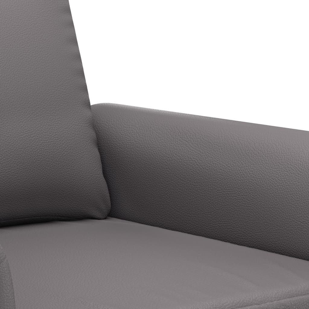Set di Divani 3 pz con Cuscini Grigio in Similpelle | homemem39