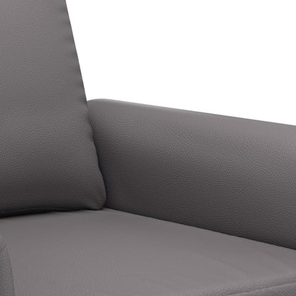 Set di Divani 3 pz con Cuscini Grigio in Similpelle | homemem39