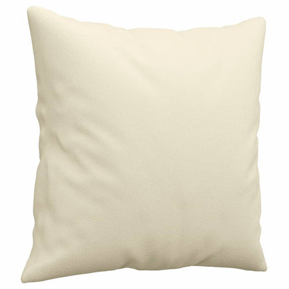 Set di Divani 2 pz con Cuscini Crema in Similpelle | homemem39