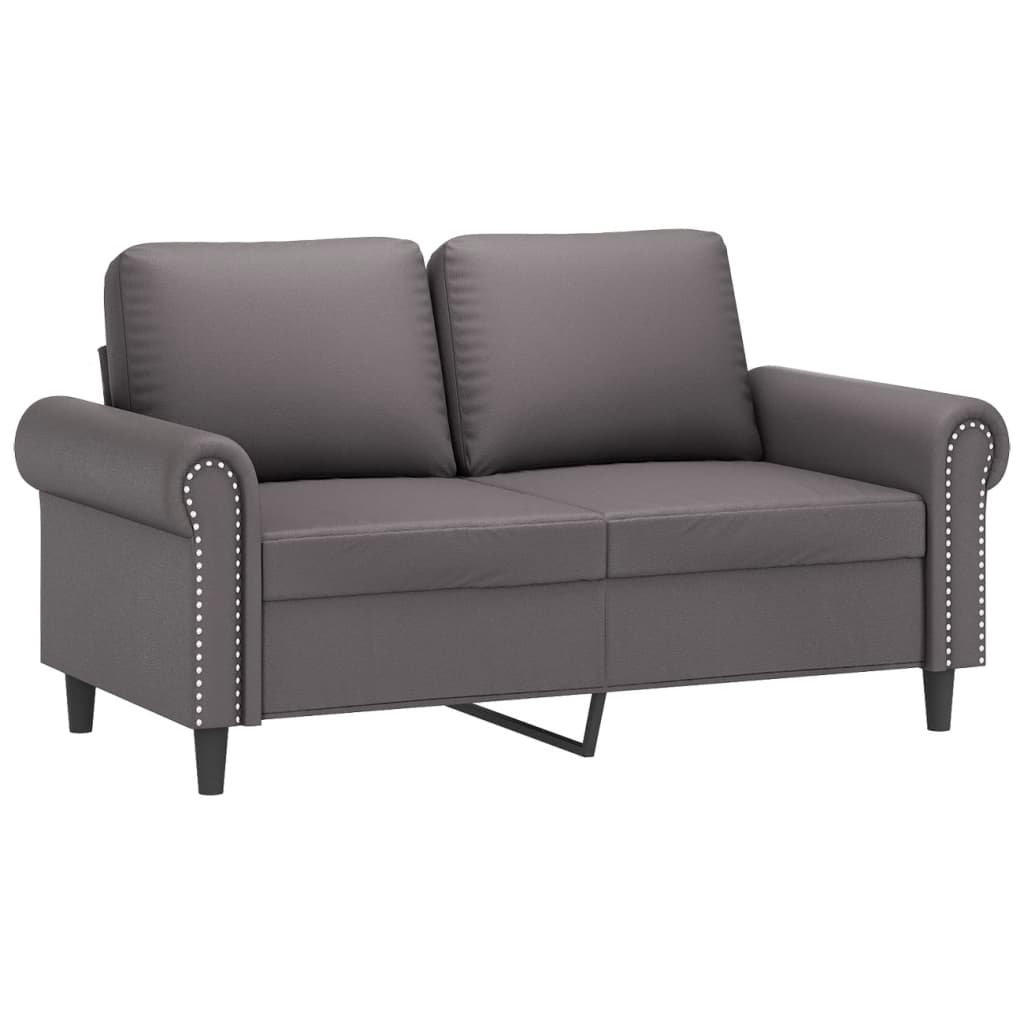 Set di Divani 3 pz con Cuscini Grigio in Similpelle | homemem39