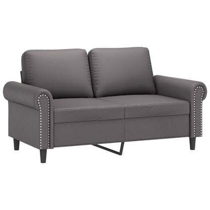 Set di Divani 3 pz con Cuscini Grigio in Similpelle | homemem39