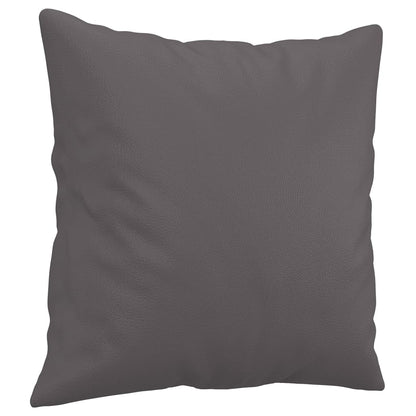 Set di Divani 3 pz con Cuscini Grigio in Similpelle | homemem39