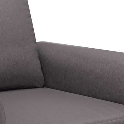 Set di Divani 3 pz con Cuscini Grigio in Similpelle | homemem39