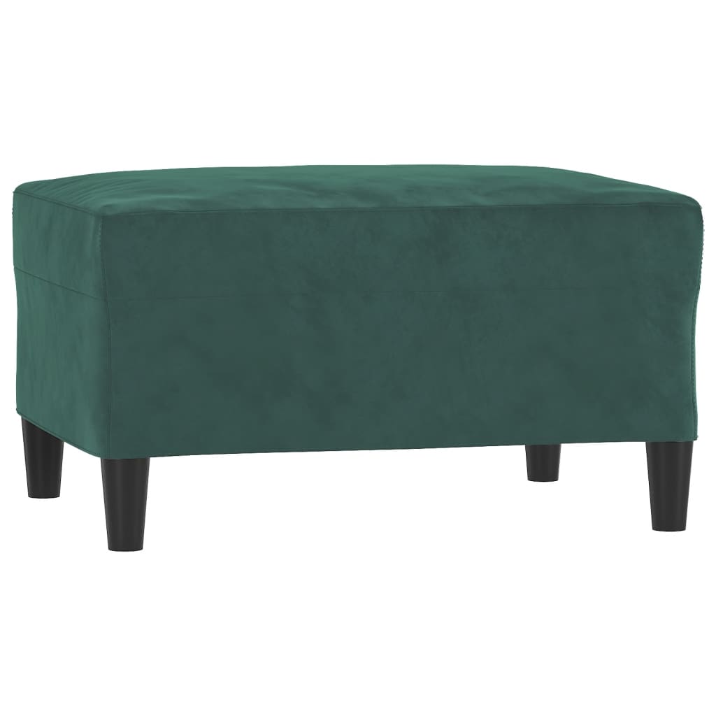 Set di Divani 4 pz con Cuscini Verde scuro in Velluto | homemem39